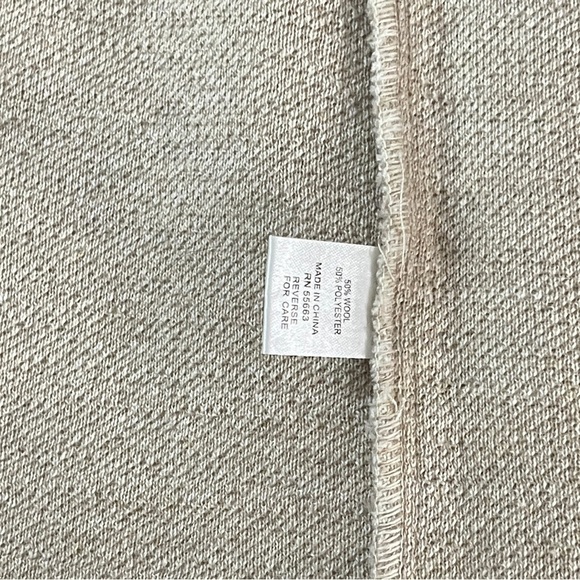 For Cynthia Beige Wool Blend Large‎ Long Collar Open Cardigan - Picture 6 of 7